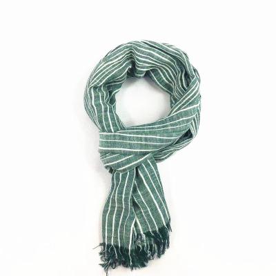 China Dubai Cotton Classic Striped Winter Viscous Shawl Main Desgin Scarf For Muslim Woman for sale