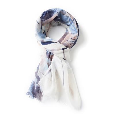 China Classic Wholesale Good Sale Product 180*90cm Digital Flower Printed Luxury Ladies Scarf Shawl for sale