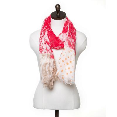 China Beautiful Contrast Classic High Quality Classic Scarves Color Fashion Print Comfortable Scarf for sale