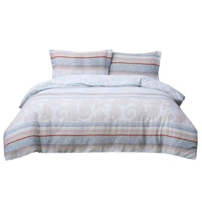 China Nondisposable Silky Soft Eco-friendly Printed Canvas Natural Fabric Tencel Duvet Cover Bedding and Sheet Set for sale