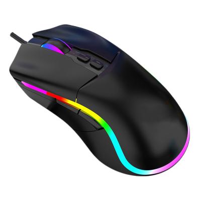 China High DPI Hot Selling Lightweight Gaming Mouse Desktop USB Wired RGB Mouse for sale