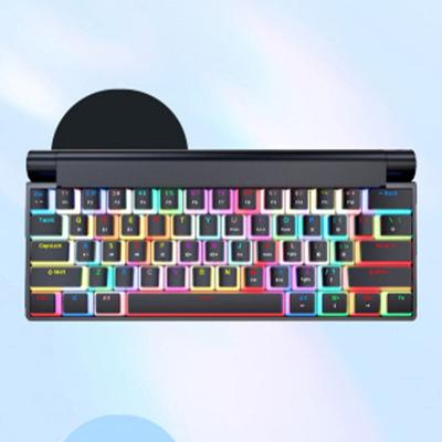 China K-618 RGB 61keys 84Keys Full Color Keyboard Metal Gaming Keyboard for sale