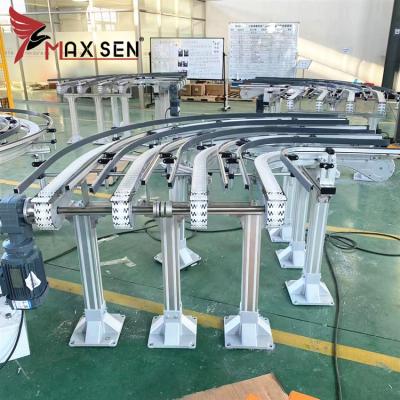 China Multiple Flexible Chain Conveyor 63 Chain Plastic Flexible Conveyor For Small Container Delivery for sale