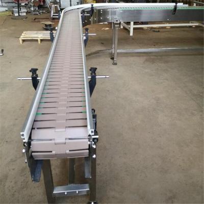 China Plastic Table top Chain Conveyor For Bottle Conveyor Systems for sale