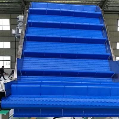 China Inclined Modular Belt inclined Conveyor Low Maintenance Cleat inclined conveyor system for sale