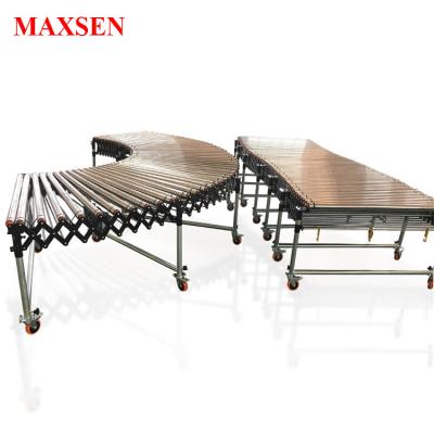 China Maxsen Motorized Flexible Powered / Gravity Expandable Roller Conveyor for sale