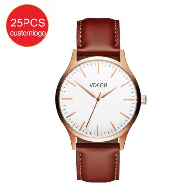 China Day/date make your logo miyota 2035 movement men's minimalist japanese quartz hand watch brand watches for sale