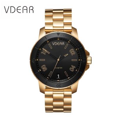 China Custom Day/Date 5 Day/Date ATM Water Resistant 316L Stainless Steel Watch Case ODM Logo Watches Men Wrist Quartz Luxury Brand for sale