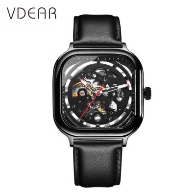 China Auto Date Make Your Own Logo Custom Luxury Skeleton Mechanical Mens Automatic Watch Luxury Brand for sale