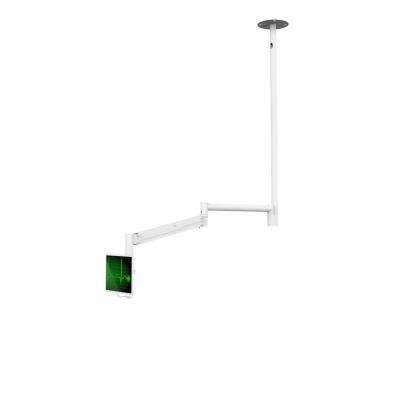 China Metal Hospital Flexible Arm Long 360 Degree Monitor Ceiling Mount for sale