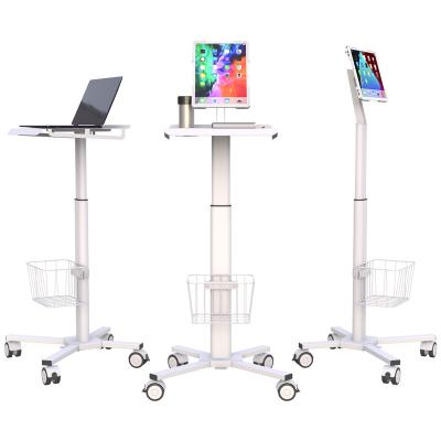 China Modern mobile workstation laptop cart and computer monitor cart for sale