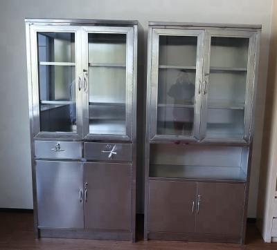 China Contemporary Furniture Storage Hospital Clinic Stainless Steel Instrument Cabinet for sale