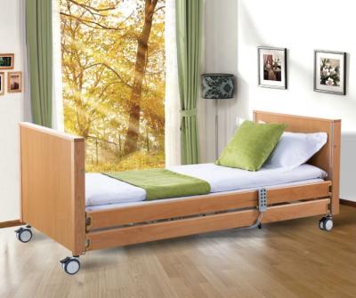 China Solid wood nursing electric hospital bed hospital furniture homecare bed for sale