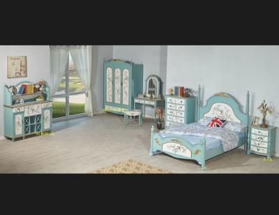 China European American Style Hand Painted Antique Bedroom Furniture Uniqe Luxury Bedroom for sale