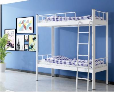 China Metal Iron Steel Bunk Bed (Full Size) Boarding Double Layer Apartment School Children Company Home Attic Adult Dormitory Adjustable Military Twin for sale