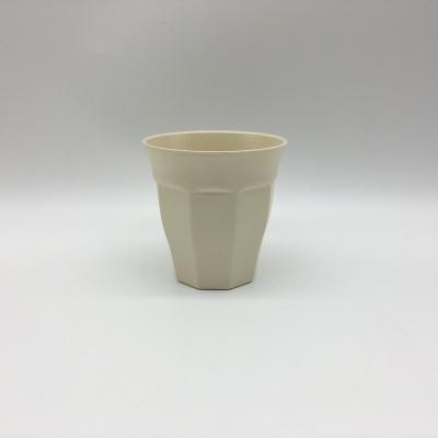 China BAMBOO Fiber Colored Disposable Bamboo Coffee Cup Without Handle In Solid Color for sale