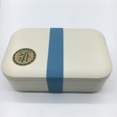 China 2021 Bamboo Fiber Biodegradable Portable Food Container Eco Friendly Lunch Box NO--Toxic for sale