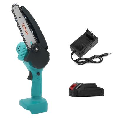 China 6 Inch 24V Lithium Ion Brushless Electric Saw Wood Mini Chainsaw Mini Chainsaw Wood Garden Tool Chainsaw for sale