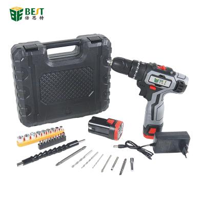 China Household Cheap 18v Lithium Battery Impact Powered Cordless Drill With Two Battery for sale