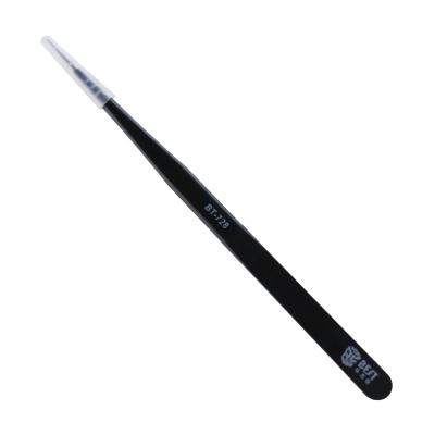 China High Quality Head Custom Logo Eyelash Extension Tweezers Beauty Stainless Steel Volume Tweezers BEST Hot Selling for sale