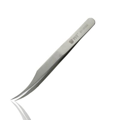 China BST-151SA 301 Stainless Steel Easy Antimagnetic Eyelash Extensions Curved Head Tweezers For Beauty Diamond Mobile Phone RepairTools for sale