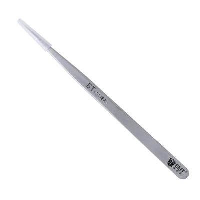 China Personalized Eyelash Extension BSI 211SA Stainless Steel False Eyelash Extension Tweezers for sale