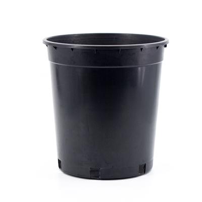 China CLASSIC 1 2 3 4 5 Black Green Outdoor Plastic Flower Pot Plant Pot Nursery Gallon Pot Garden Herbs for sale