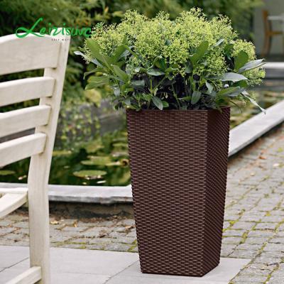 China Large Modern Nordic Plastic Cylinder Large Size Living Room Garden Indoor Modern Flower Pots and Planters Containers Plant Pots Wholesale for sale