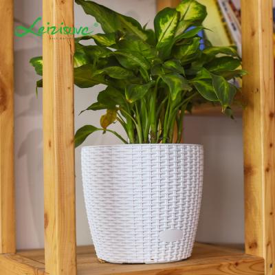 China Belcony Flower Pot Planter Hotel Decor Hotel Floor Floor Flower Pots Durable Plastic Material Luxury Indoor Outdoor Pots Large Size for sale