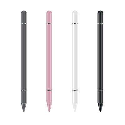 China Wholesale Mobile Phone Notebook Universal Single Touchpad Metal Touch Screen Stylus Capacitive Rubber Pen for sale