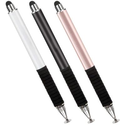 China Universal 13.5Cm Metal Capacitive Notebook Phone 12 Cell Phone Notebook Pen Fine Tip Set Touch Screen Stylus Pen for sale