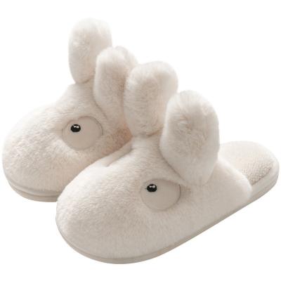 China Fashion Trend Prices Rabbit Plush Slippers Cotton Suitable Cute Practical Home Furry Slippers for sale