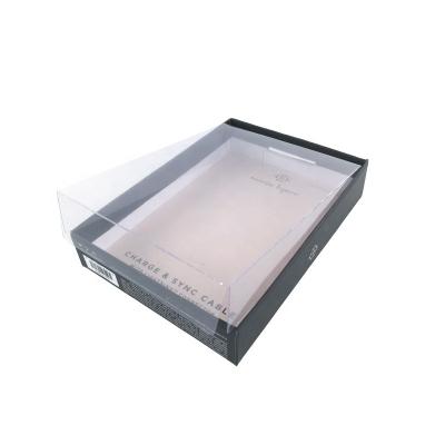 China Recyclable New Design Clear PVC Window Paper Packaging Box For Phone Case And Accessories for sale