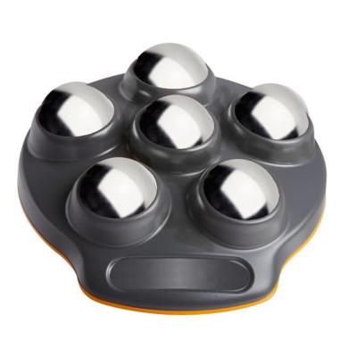 China Stainless+PP Factory Rolling Ball Foot Massager Stainless Steel Roller Six Bead Massager Fitness Foot Massage for sale