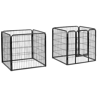 China Large Square Steel Heavy Duty Porcelain Dog Cage Sustainable for sale