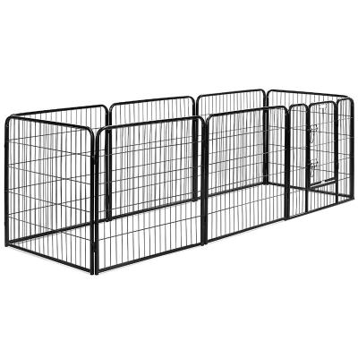 China Heavy Duty 6 Pcs Viable Or 8 Pcs Large Square Tube Dog Kennel for sale