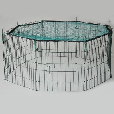 China Cheap Folding Pink Puppy Wire Mesh Dog Cage Viable 6 Panel Or 8 Panel for sale