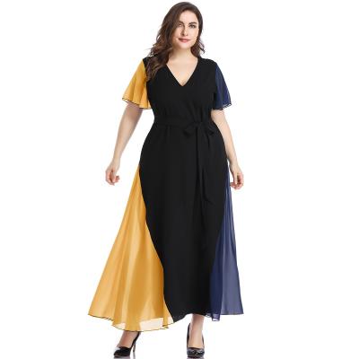 China LCd0200 Women Summer New Arrivals Breathable Temperament Dress Women Plus Size Long Dress for sale