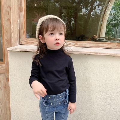 China C010 Breathable Kids Long Sleeve T-shirt Cotton Autumn Tops Children's Clothing Fleece Bottoming Shirt for sale