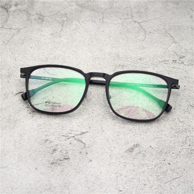 China 2019 new high quality acetate optical frames with titanium arm light glasses for unisex for sale