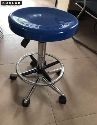 China Fiberglass Science Lab Chairs , Adjustable Lab Stool Pneumatic Jack Control for sale