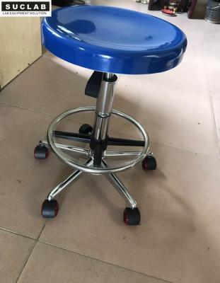 China Wheeled Science Lab Stools Blue / White Color Fiber Reinforced Plastic Material for sale