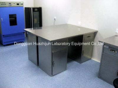 China Large Capacity Steel Lab Table , Science Lab Furniture 1.0mm Double Layer Side Plate for sale