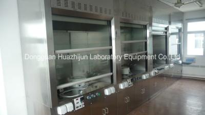 China Biology / Physics Stainless Steel Fume Hood Cupboard SS Bench Tops Type for sale