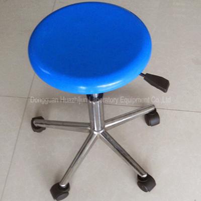 China Height Adjustable Laboratory Stool Chair , Cleanroom Lab Bench Chairs With Wheels for sale