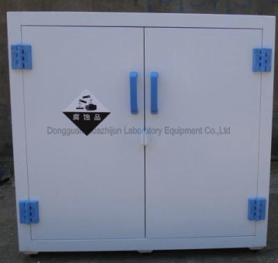 China Dual Doors Laboratory Storage Cabinets , White / Gray Acid Corrosive Cabinets for sale