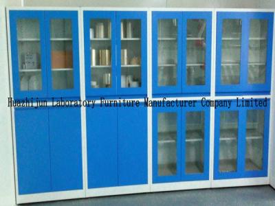 China 1.8m Height Lab Storage Cabinets 1.0mm Thickness Material With PVC Handles for sale