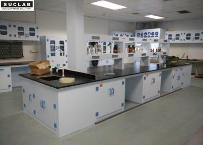 China High Temp Resistant Chemical Lab Furniture Workstations With Adjustable Feet for sale