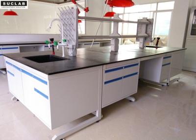 China Full Steel Structure Chemical Resistant Lab Tables With Fittings For College for sale