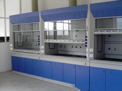 China Laboratory Steel Fume Hood , Lab Fume Cupboard With PP Sink / Water Faucet for sale